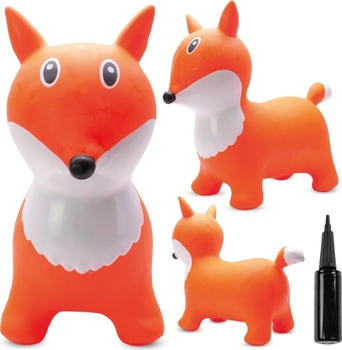 Sunbaby Hüpftier mit Pumpe orangefarbener Fuchs