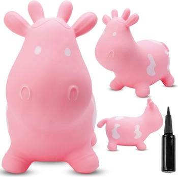 Sunbaby Hüpftier mit Pumpe rosa Kuh