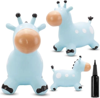 Sunbaby Hüpftier mit Pumpe blaue Giraffe