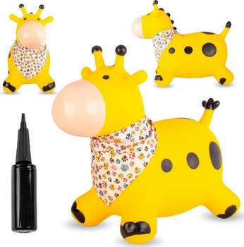 Sunbaby Hüpftier mit Pumpe gelbe Giraffe