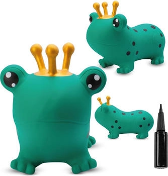 Sunbaby Hüpftier mit Pumpe grüner Frosch mit Krone