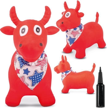 Sunbaby Hüpftier mit Pumpe roter Stier