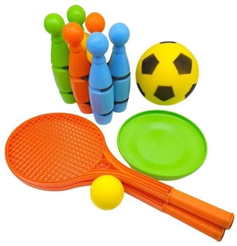 Alldoro 4-in-1 Outdoorspiele-Set in Tragetasche 60042