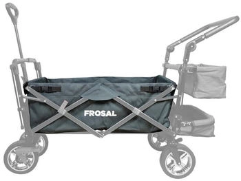 Frosal Schutzvisier Stoff-Bezug Bollerwagen Leo in grau