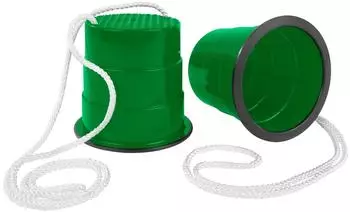 Sport-Tec Laufdollis mit Antirutschbelag ø10/12cm Grün