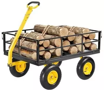 VEVOR Bollerwagen 2-in-1 544,31kg All-Terrain-Reifen, 180&deg; drehbarer Griff