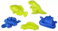 Lena Sandset, 5-teilig mit Dinos, T-Rex, Stegosaurus, Fisch, Auto und Wikingerschiff,