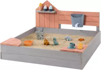 Muddy Buddy Sandkasten Cozy House puderrosa