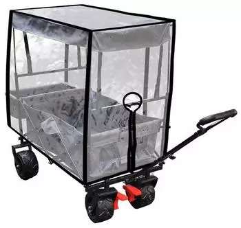 Westerholt Bollerwagen faltbar mit Dach und Regenschutz (WE-2594)
