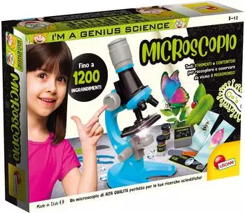 Lisciani I'm a Genius Mikroskop bis 1200-fache Vergrößerung (97388)