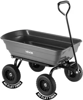 VEVOR Gartenwagen mit Kippfunktion 272kg 270&deg; drehbar, Kunststoff & Stahl