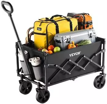 VEVOR Collapsible Wagon black 120L (W21)