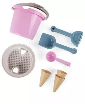 Dantoy Thorbjorn Eimer set w. Ice cream cones - Pink