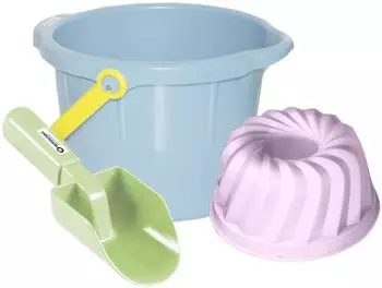 spielstabil Sand Set 3 teilig Sandkastenspielzeug Pastell farblich Sortiert
