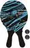 SUN-FLEX Beachball Set Action Pro, Neopren, 2 Schläger & 2 Bälle (74740)