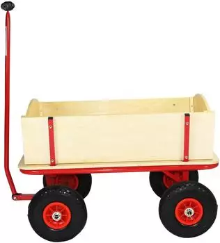 Beachtrekker Style Holzbollerwagen, natur