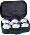 Relaxdays Boule Set, Metall, 4x6 Kugeln (10028137_0)