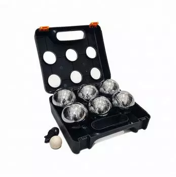 Relaxdays Boule-Kugeln Set, 6er (Petanque)