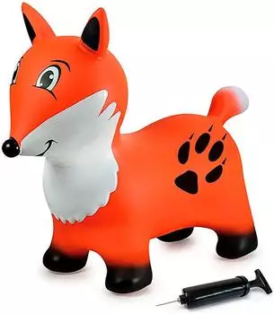 Jamara HoppyDoo Hüpftier Fuchs, aufblasbar, mit Pumpe (466006)
