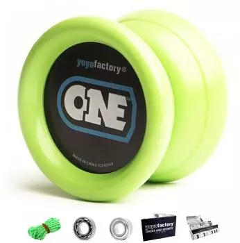YoYoFactory One Yo-Yo Einsteiger-Set, 2 Lager & Schnur (YoYoFactory One)