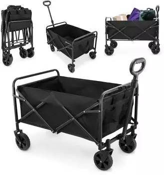 HyperMotion Camping Cart klappbar 80L, 80kg, 360&deg; R&auml;der (HYP26 CAMPING CART)