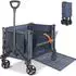 HOMECALL Bollerwagen faltbar, 120L, bis 100kg, Metall/Textil