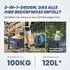HOMECALL Bollerwagen faltbar, 120L, bis 100kg, Metall/Textil
