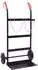 vidaXL Sackkarre schwarz/rot, Stahl, 63x43,5x110cm