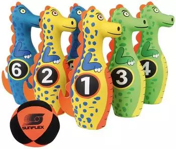 SUN-FLEX Kegelset Dino Kinderspiel (74026)