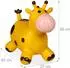Relaxdays Hüpftier Giraffe, BPA-frei, mit Luftpumpe