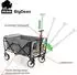 BigDean Bollerwagen faltbar, grau, bis 80kg (1000369)