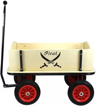 Beachtrekker Style Holzbollerwagen Pirat