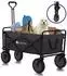 Juskys Bollerwagen faltbar 100kg, schwarz (300913)