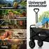 Juskys Bollerwagen faltbar 100kg, schwarz (300913)