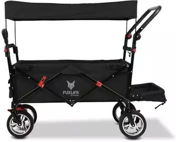 FUXTEC FX-CT800 Bollerwagen faltbar, Sonnendach, 75kg (FX-CT800)