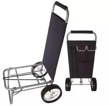Cosma Beach Strandwagen aus Metall mit Griff und Seitentasche