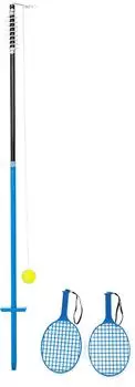 Sunsport Swing Tennis Set, Tetherball-Spiel, 2 Schläger, verstellbarer Mast (556-010)