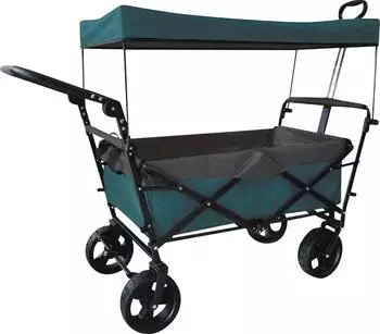 Outdoor active Bollerwagen Petrol mit Dach, faltbar