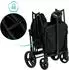 Fillikid Oskar Bollerwagen faltbar, 2 Kinder, schwarz (98875262-0)