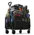 Relaxdays Bollerwagen faltbar, Stahl, 150kg, mit Heckklappe, schwarz