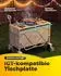 HOMECALL Bollerwagen 3-in-1 faltbar mit Tischplatte & Sonnendach, 160L, 150kg (UV50+)
