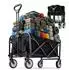 Relaxdays Bollerwagen, faltbar, 100kg, Teleskopgriff, Oxford-Gewebe, schwarz