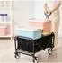 Relaxdays Bollerwagen, faltbar, 100kg, Teleskopgriff, Oxford-Gewebe, schwarz