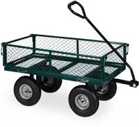 Handwagen, Praktischer Bollerwagen F&uuml;r Den Garten, Mit Luftbereifung, Klappbare