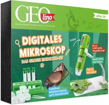 Franzis GEOLINO Digitales Mikroskop Entdecker-Set mit Begleitbuch (67184)