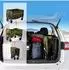 Relaxdays Faltbarer Bollerwagen mit Teleskopgriff, Heckklappe und Regenplane, 150kg, grün