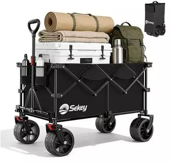 Sekey XXL Plus Faltbollerwagen 200L 200kg All-Terrain-R&auml;der (FW194)
