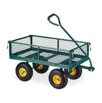 Relaxdays Bollerwagen klappbar, bis 200kg, gr&uuml;n (10045459_0)