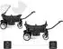 babyGO Cozy Rider Bollerwagen, faltbar, schwarz