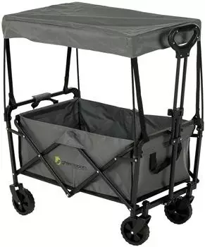 Greemotion Faltbarer Bollerwagen mit Dach, Teleskopgriff & Bremse, 70kg (135891)